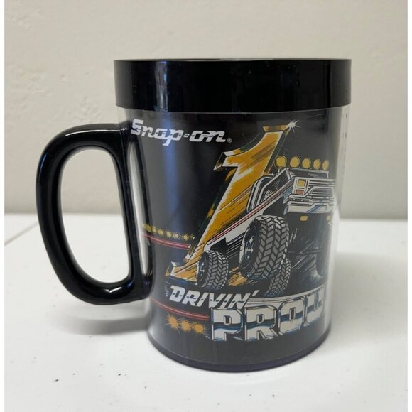 Vintage Snap-On Coffee Mug Thermo-Serv Drivin' Proud Monster Truck 90s - Picture 3 of 9